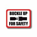 Ergomat 12in x 12in RECTANGLE SIGNS - Buckle Up For Safety DSV-SIGN 144 #7031 -UEN